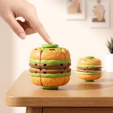 Fidget Spinnerboll Hamburgare
