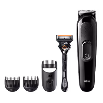 Braun SK3300 Beard Trimmer + Hair Clipper 4in1 with Gillette Fusion5 ProGlide