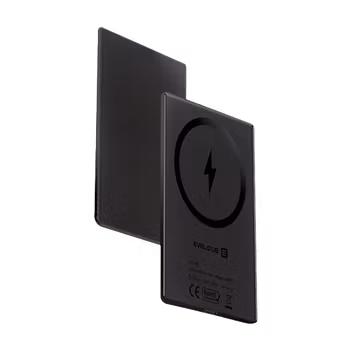 Evelatus 3000mAh Powerbank Super Slim (6.5mm) With Wireless Charging - Black