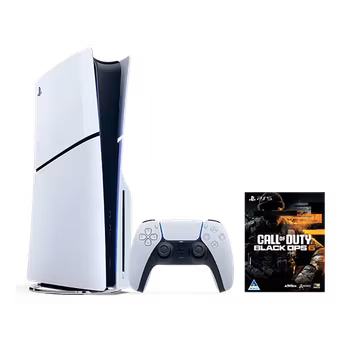 Sony PlayStation 5 Slim Disc Edition 1TB + Call of Duty: Black Ops 6 - White