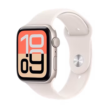 Watch Apple Watch SE 3 (2025) GPS 44mm Starlight Aluminium Case with Sport Band S/M - Starlight