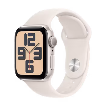 Watch Apple Watch SE (2024) GPS 44mm Starlight Aluminium Case with Sport Band M/L - Starlight