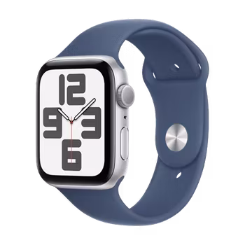 Watch Apple Watch SE2 (2024) GPS 40mm Silver Aluminium Case with Sport Band M/L - Denim