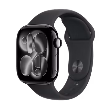 Watch Apple Watch Series 11 (2025) GPS 42mm Jet Black Aluminium Case with Sport Band S/M - Black