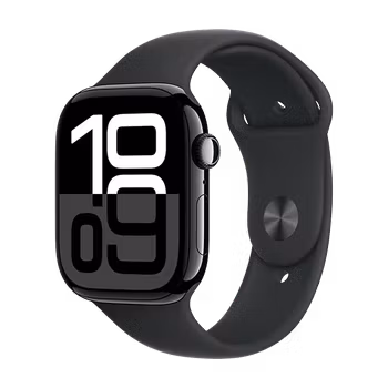 Watch Apple Watch Series 10 LTE 46mm Jet Black Aluminium Case with Sport Band - Black