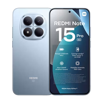 Xiaomi Redmi Note 15 Pro 5G Dual Sim 8GB RAM 256GB - Glacier Blue