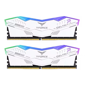 RAM TeamGroup T-Force Delta DIMM 32GB Dual-Kit DDR5-6000 CL30 - RGB White