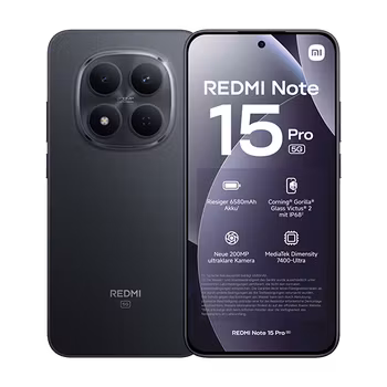 Xiaomi Redmi Note 15 Pro 5G Dual Sim 12GB RAM 512GB - Black