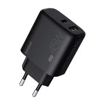 Beclad 45W Adapter USB-C + A - Black