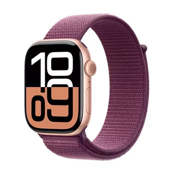Watch Apple Watch Series 10 GPS + Cellular 46mm Rose Gold Aluminium Case with Sport Loop - Rose