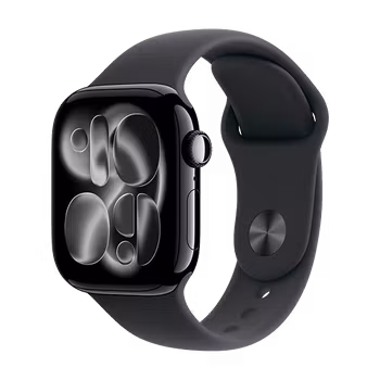 Watch Apple Watch Series 11 (2025) GPS 42mm Jet Black Aluminium Case with Sport Band S/M - Black
