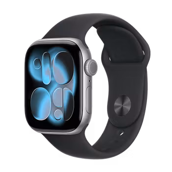 Watch Apple Watch Series 11 (2025) GPS 42mm Space Grey Aluminium Case with Sport Band S/M - Black