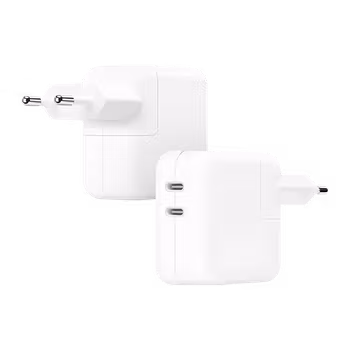Apple 35W Dual USB-C Port Power Adapter - White