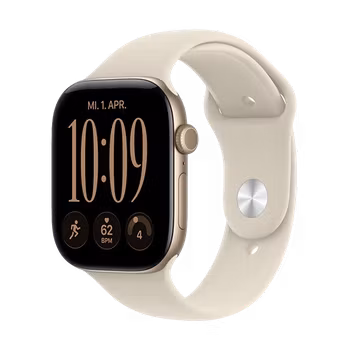 Watch Apple Watch Series 12 (2026) GPS 46mm Light Gold Aluminium Case with Sand Sport Band S/M - Light Gold