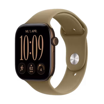Watch Apple Watch Series 12 (2026) GPS 46mm Dark Bronze Aluminium Case with Olive Sport Band M/L - Dark Bronze