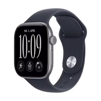 Watch Apple Watch Series 12 (2026) GPS 42mm Space Grey Aluminium Case with Navy Blue Sport Band S/M - Space Gray