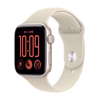 Watch Apple Watch SE 3 (2026) GPS 44mm  Starlight Aluminium Case with Sand Sport Band M/L - Starlight