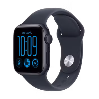 Watch Apple Watch SE 3 (2026) GPS 40mm Midnight Aluminium Case with Navy Blue Sport Band M/L - Midnight