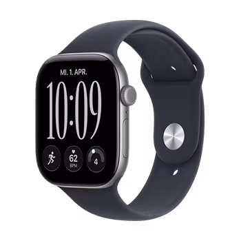 Watch Apple Watch Series 12 (2026) GPS 46mm Space Gray Aluminium Case with Navy Blue Sport Band M/L - Space Gray