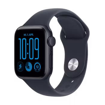 Watch Apple Watch SE 3 (2026) GPS 40mm Midnight Aluminium Case with Navy Blue Sport Band S/M - Midnight