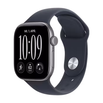 Watch Apple Watch Series 12 (2026) GPS 46mm Space Gray Aluminium Case with Navy Blue Sport Band M/L - Space Gray