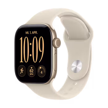Watch Apple Watch Series 12 (2026) 5G 42mm Light Gold Aluminium Case with Sand Sport Band S/M - Light Gold