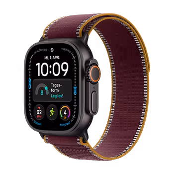 Watch Apple Watch Ultra 4 (2026) 5G 49mm Black Titanium Case with Trail Loop Burgundy - Titanium Black