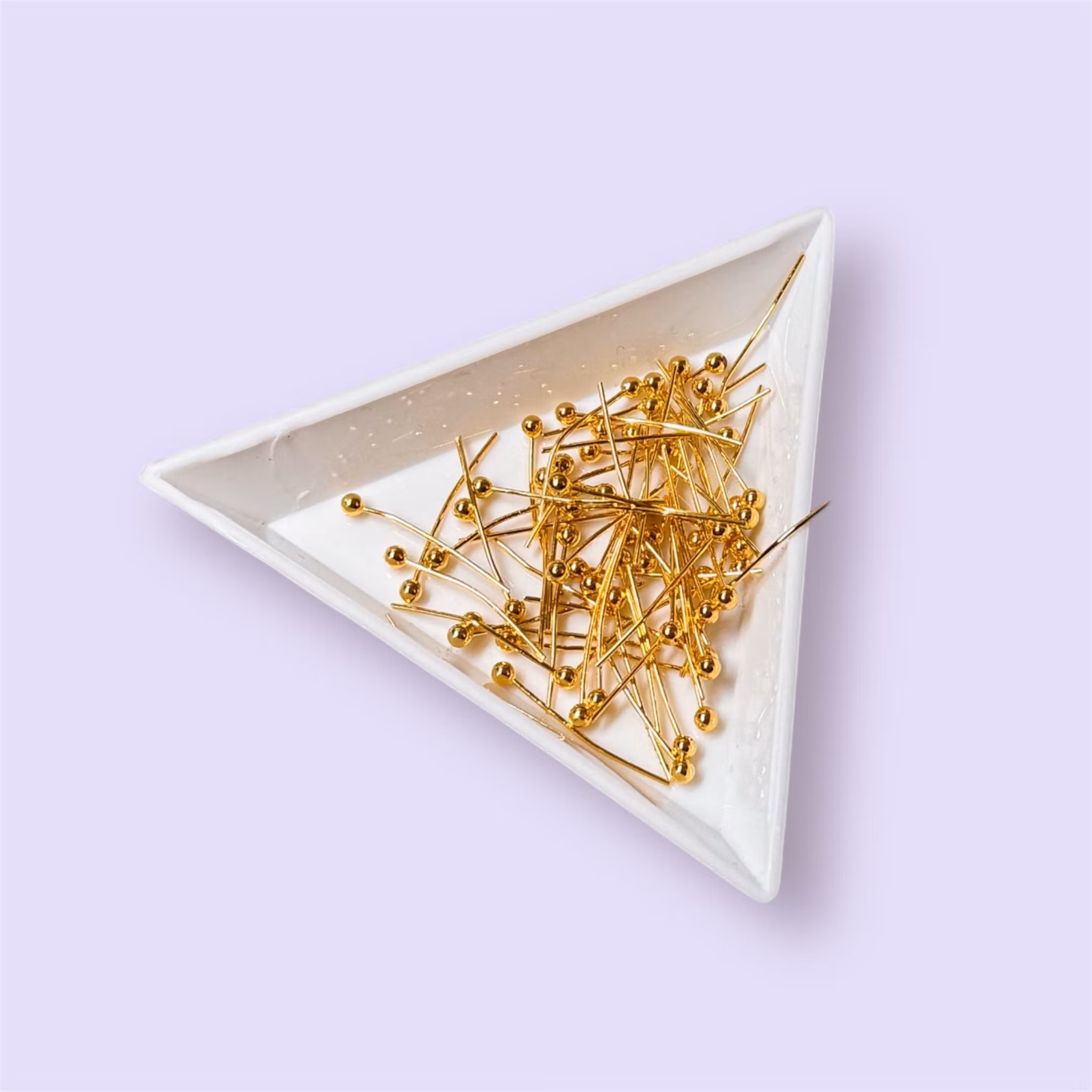 Hattpinnar 2,3cm GULD ca 55st