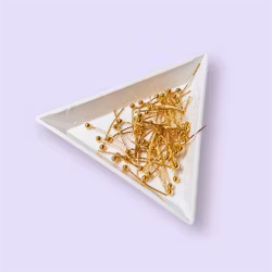 Hattpinnar 2,3cm GULD ca 55st