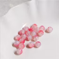 Glaspärlor 10mm Rosa 20st