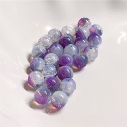 Glaspärlor 10mm Lila/blå 20st