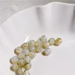 Glaspärlor 10mm Grön/spräcklig 20st