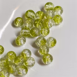 Glaspärlor 6mm Grön 30st