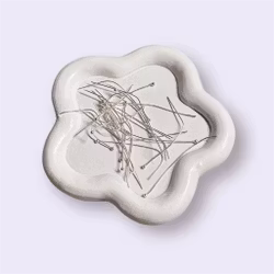Hattpinnar 5cm SILVER ca 40st