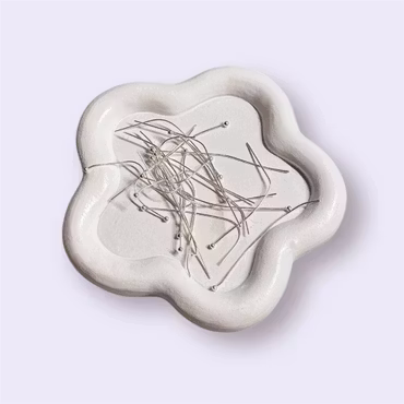 Hattpinnar 5cm SILVER ca 40st