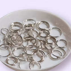 Dubbla bindringar 6-10mm mix SILVER 10g