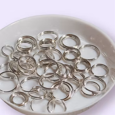 Dubbla bindringar 6-10mm mix SILVER 10g