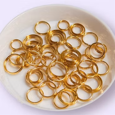 Dubbla bindringar 6-10mm mix GULD 10g