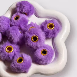 Fluffpärlor/spacer Lila 1st
