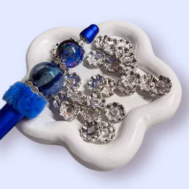 Strassrondell 12mm SILVER 10st