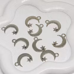 Metallberlock Måne SILVER 1st