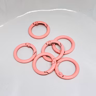 Karbinlås 2,5cm Rosa 1st