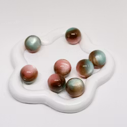 Cateye Multicolors 16mm Rosa/brun/turkos 1st