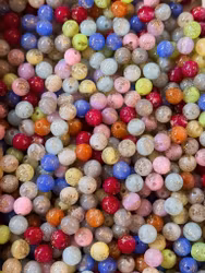 Akrylpärlor 10mm mix 30st