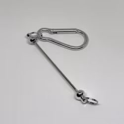Pärlbar nyckelring Silver 1st