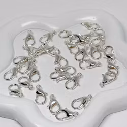 Klolås Rostfritt stål 12mm Silver 20st