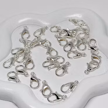 Klolås Rostfritt stål 12mm Silver 20st