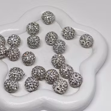 Strasstoppers 10mm Silver/vit 1st