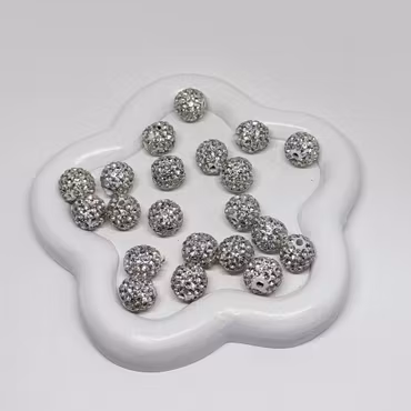 Strasstoppers 10mm Silver/vit 1st