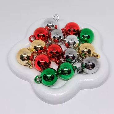 Pendant beads 16mm Julmix 15st